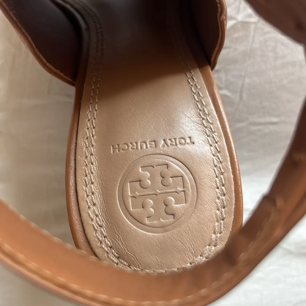 Tory Burch Grove Open Toe Booties Size 9 - Picture 3 of 10